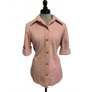 Vintage Russ Togs Pink Shacket Size Small with Cinch Belt